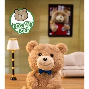 Ted2 Action Bear Teddy Plush Pendant - Bow Tie